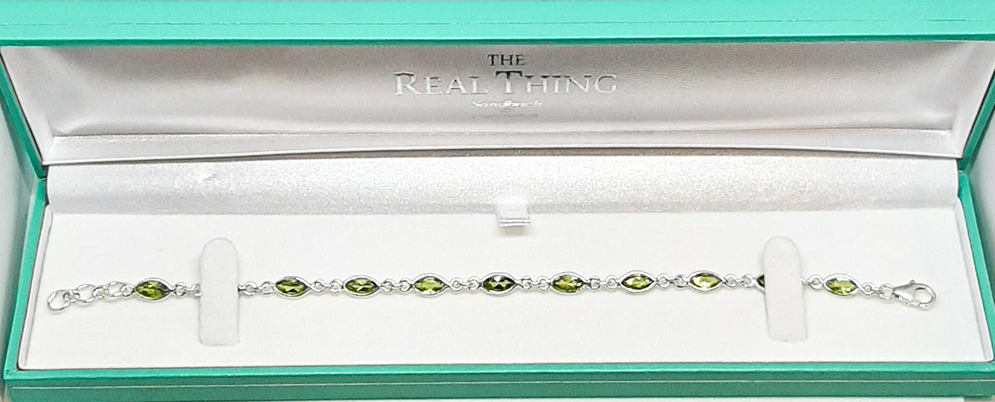 Marquis Peridot Bracelet