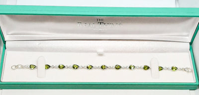 Teardrop Peridot Bracelet