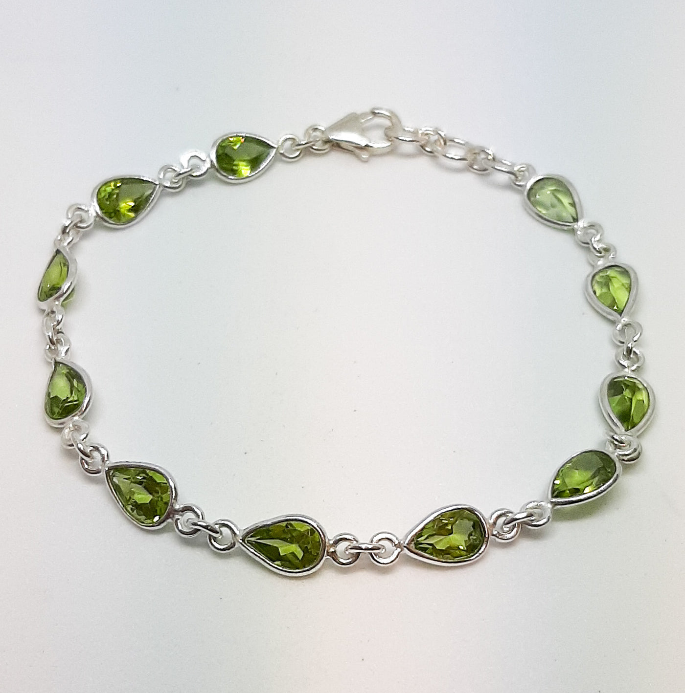 Teardrop Peridot Bracelet