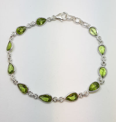 Teardrop Peridot Bracelet