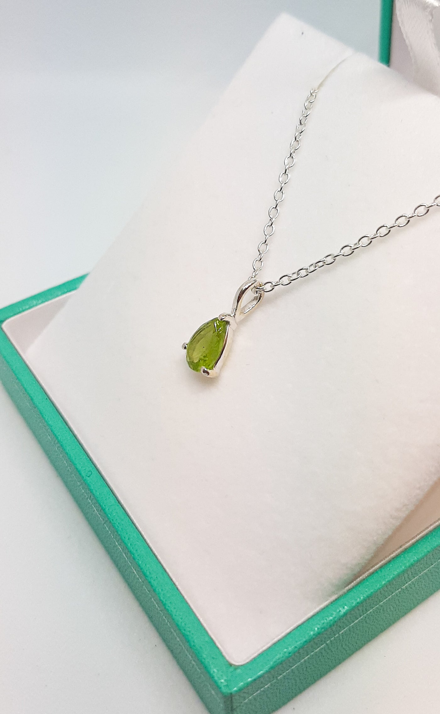 Teardrop Peridot Pendant