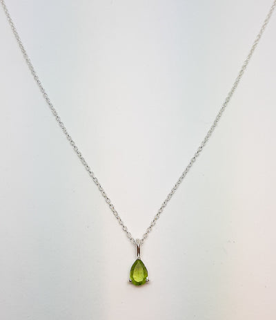 Teardrop Peridot Pendant