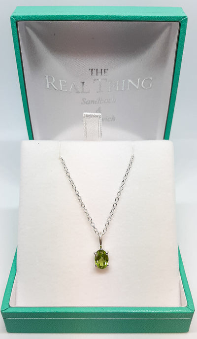 Oval Peridot Pendant