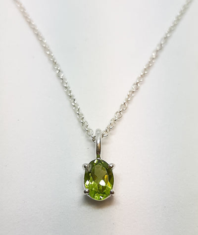 Oval Peridot Pendant