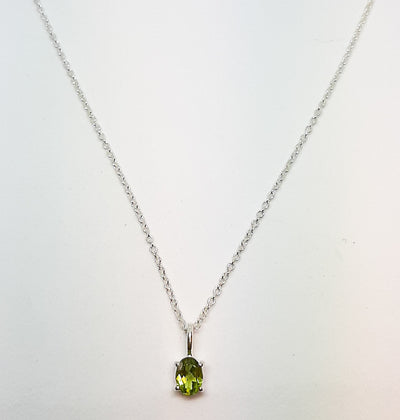 Oval Peridot Pendant