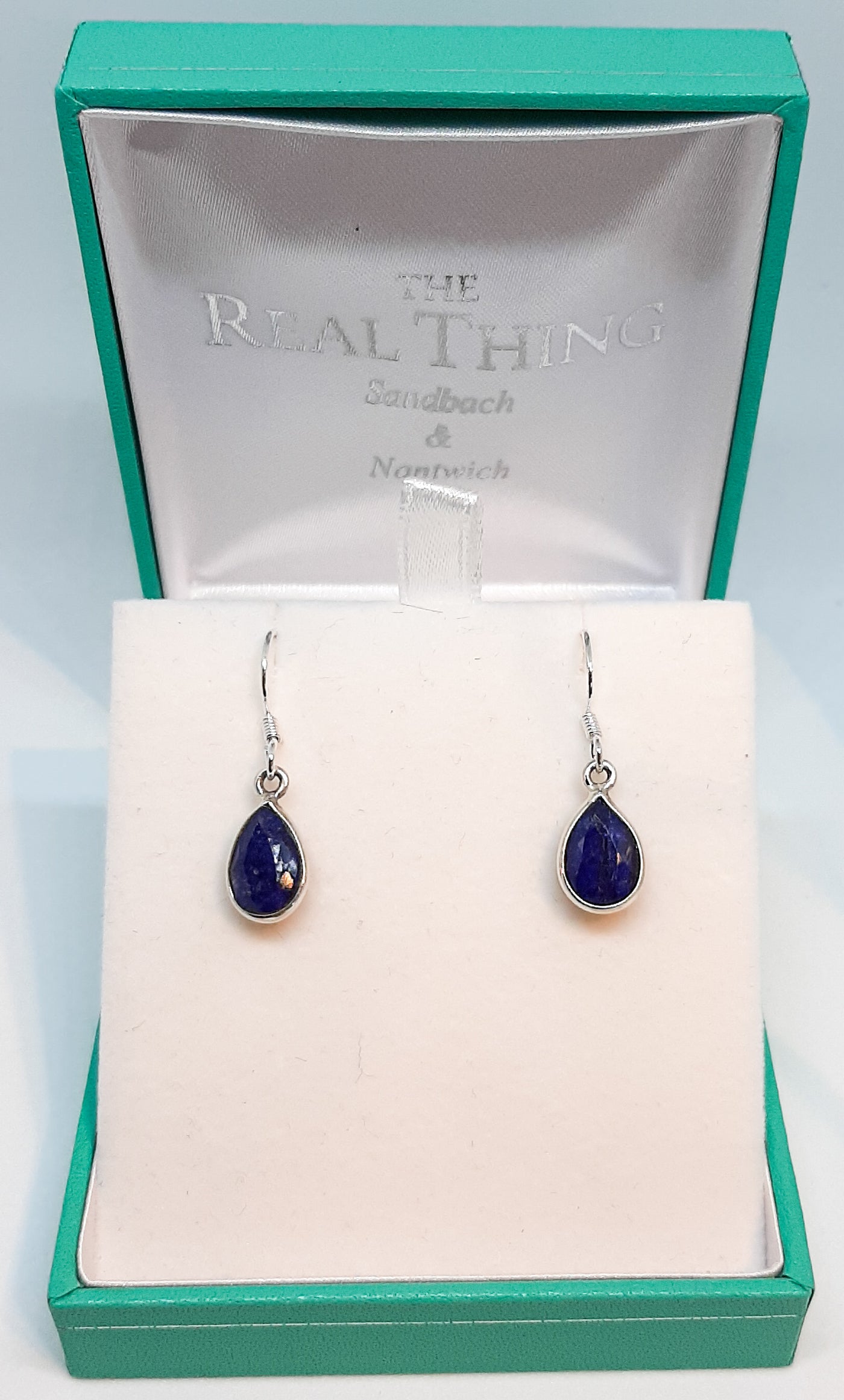 Sapphire Tear Drop Earrings