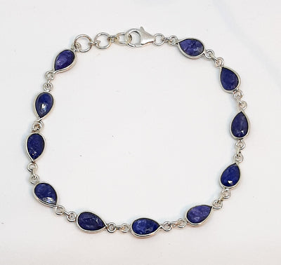 Sapphire Tear Drop Bracelet