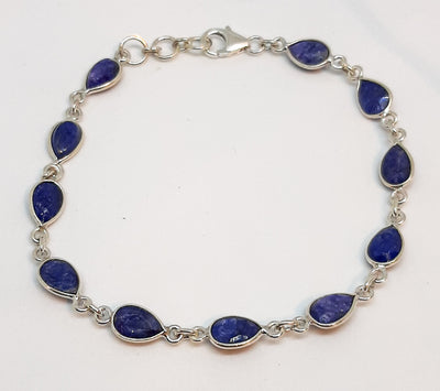 Sapphire Tear Drop Bracelet