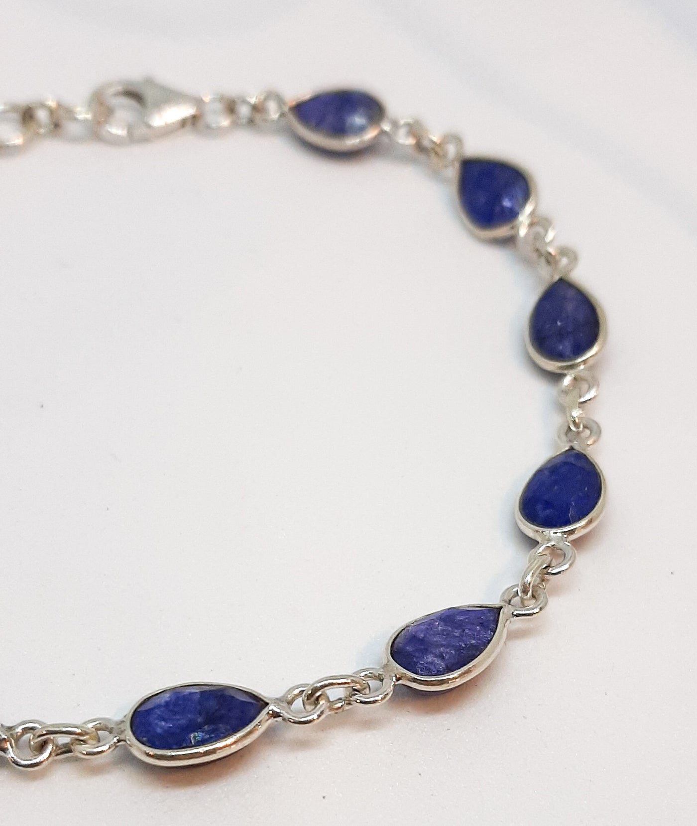 Sapphire Tear Drop Bracelet