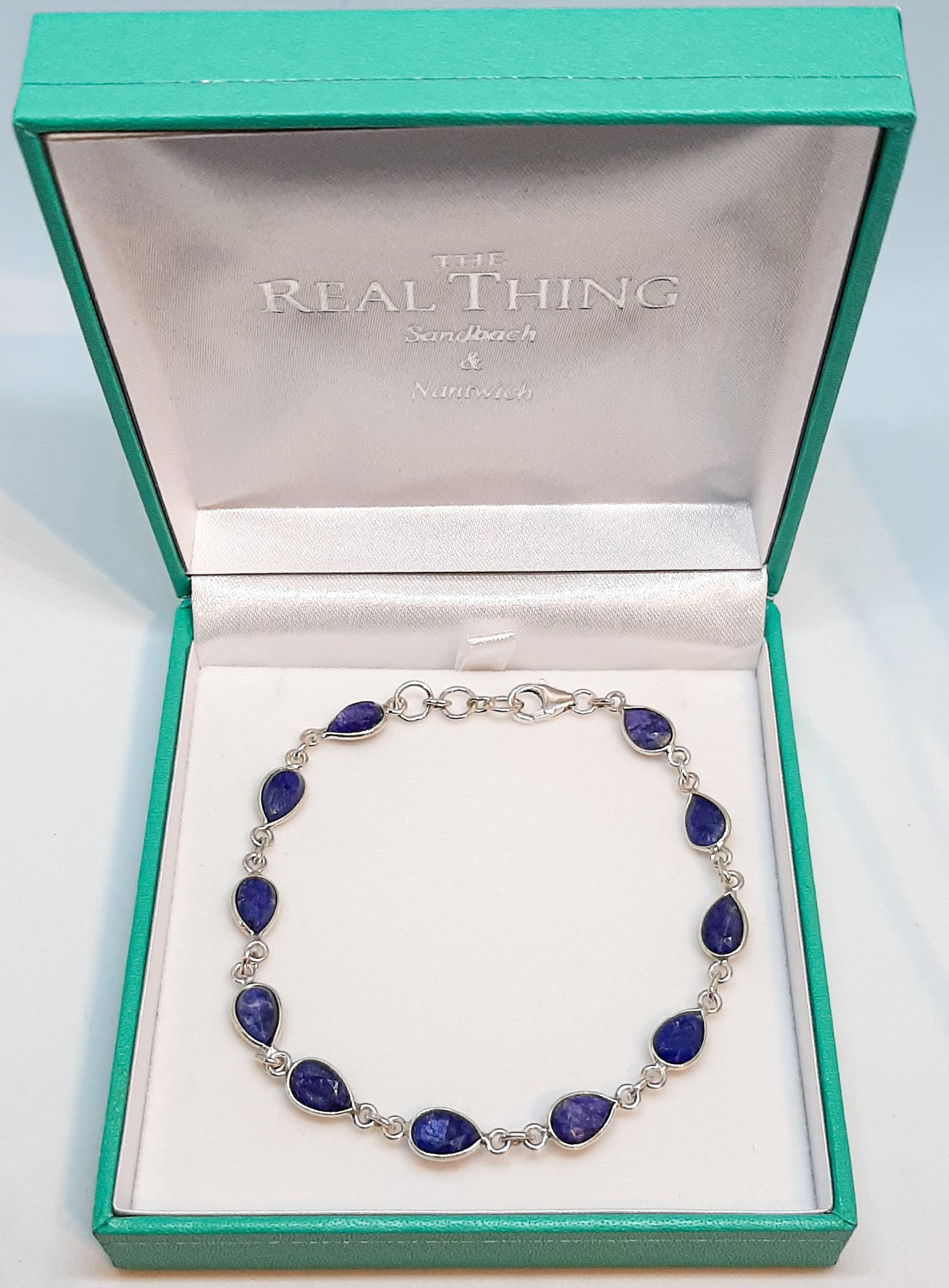 Sapphire Tear Drop Bracelet