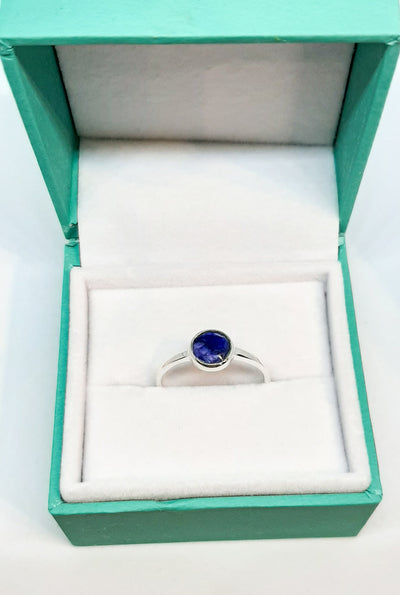 Sapphire Round Stone Ring