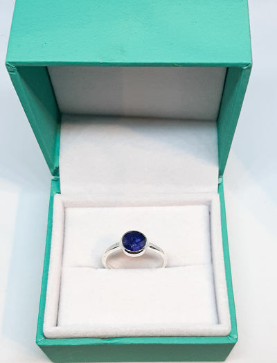 Sapphire Round Stone Ring