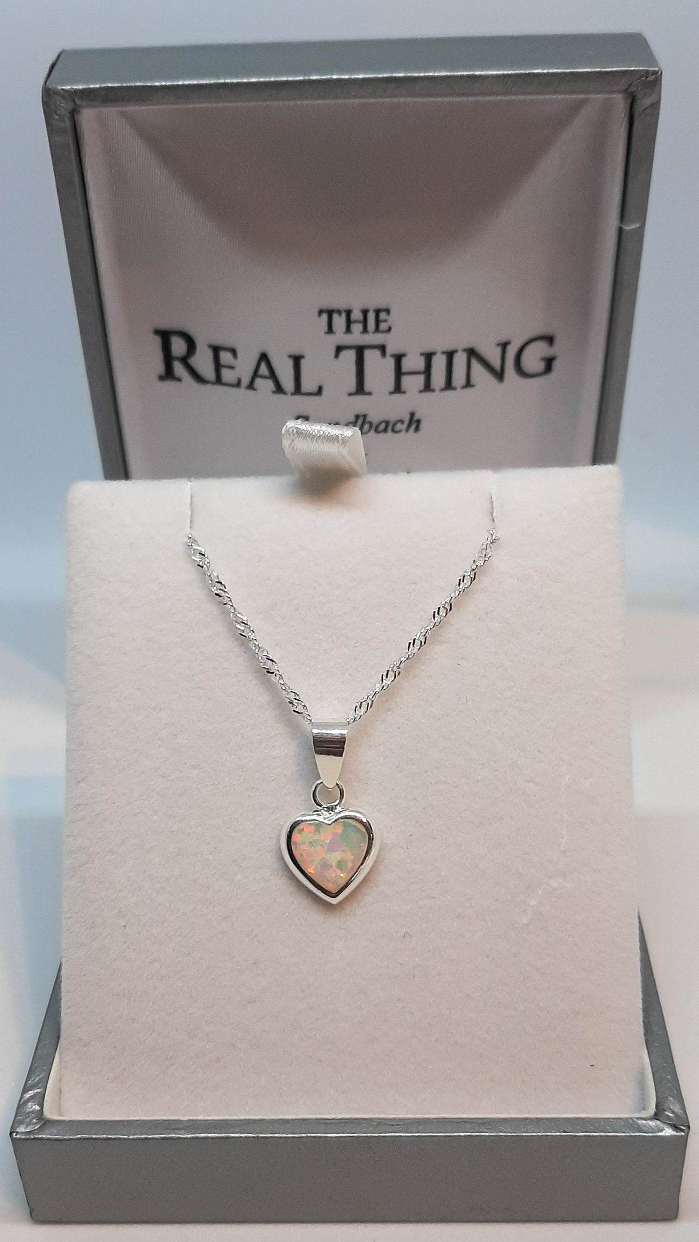 Opal Heart Pendant