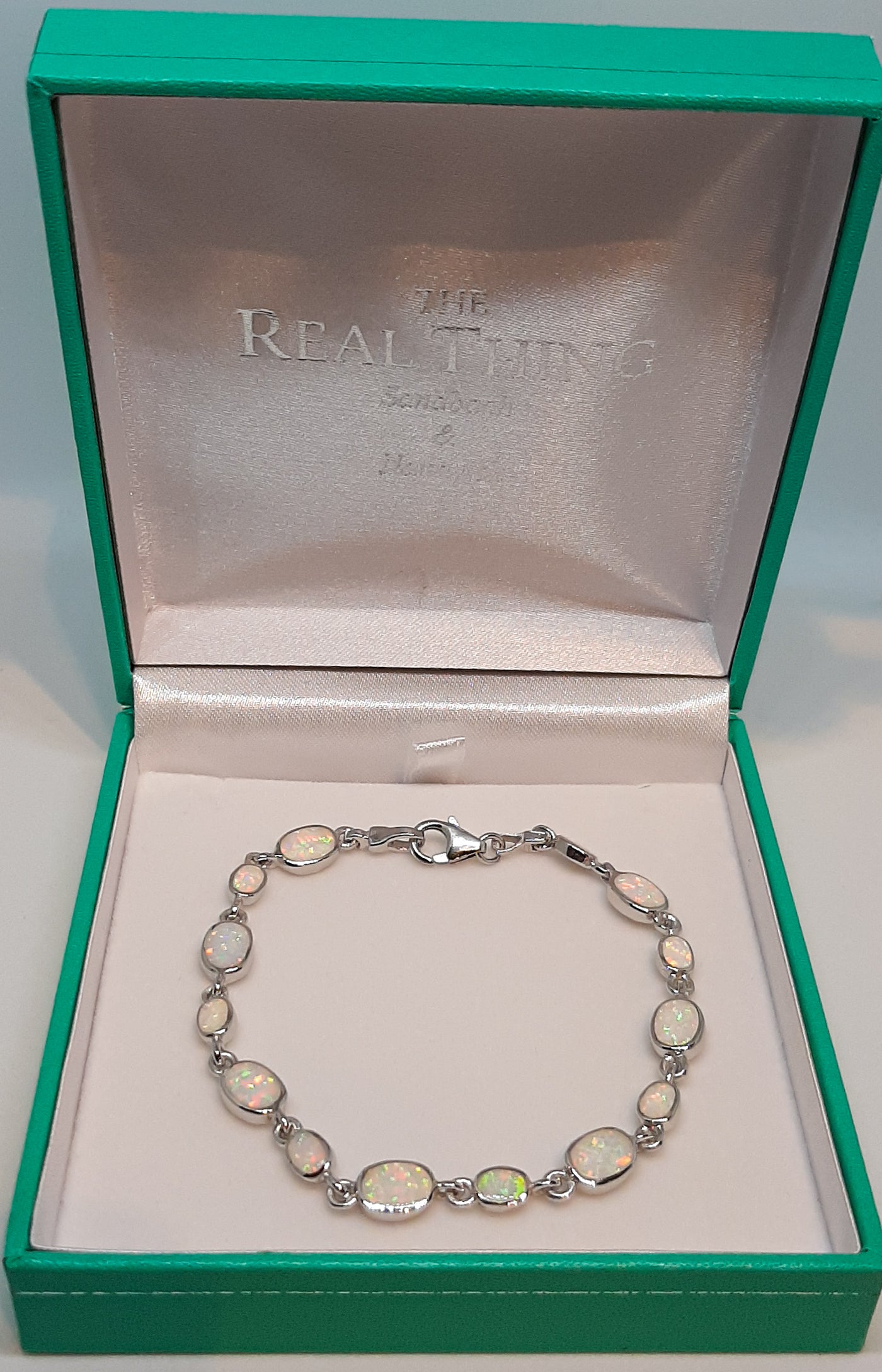 Opal Oval Link Bracelet