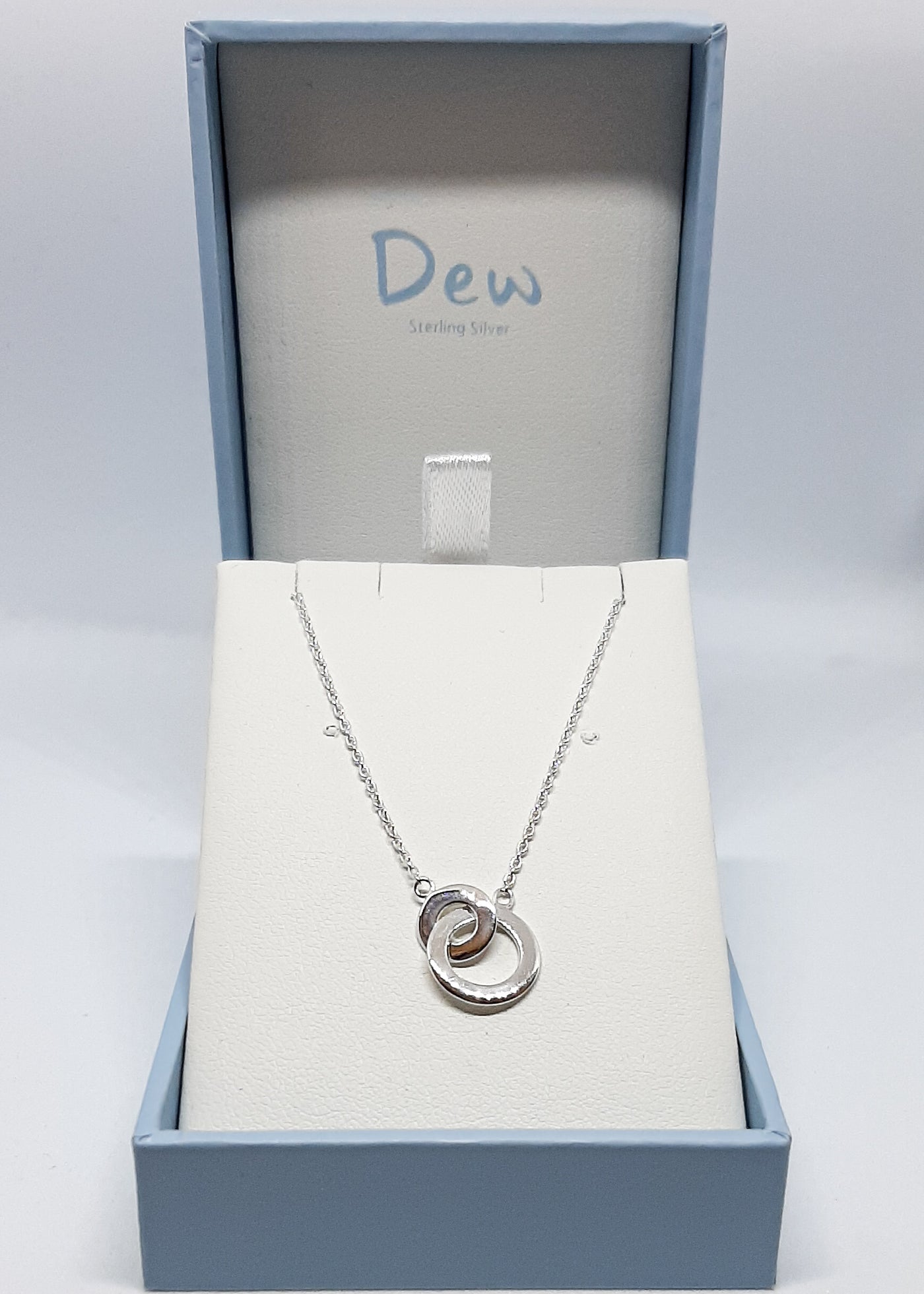 Dew Two Linked Circles Necklace