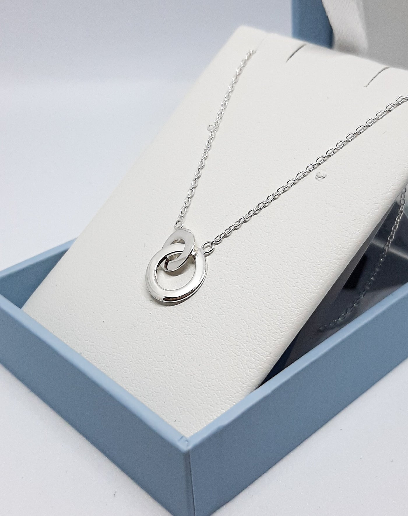 Dew Two Linked Circles Necklace