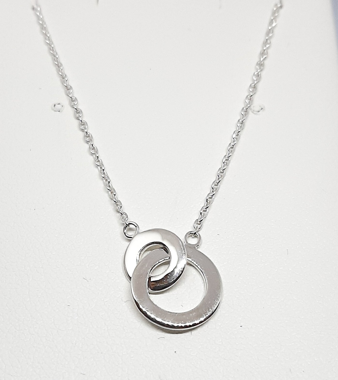 Dew Two Linked Circles Necklace