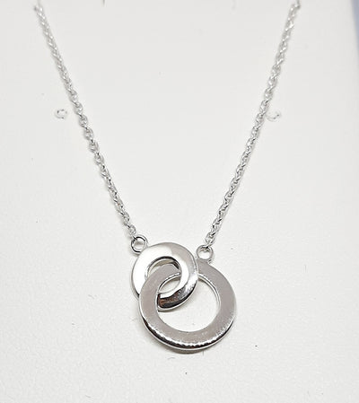 Dew Two Linked Circles Necklace