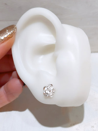 Rose Flower Stud Earrings