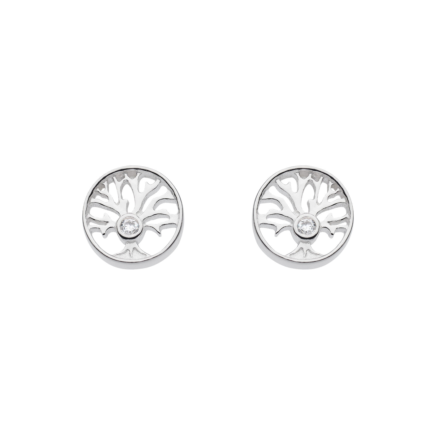 Dew Crystal Tree Stud Earrings