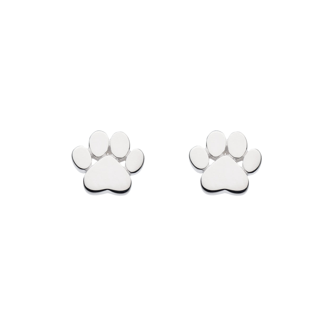 Dew Mini Paw Print Stud Earrings