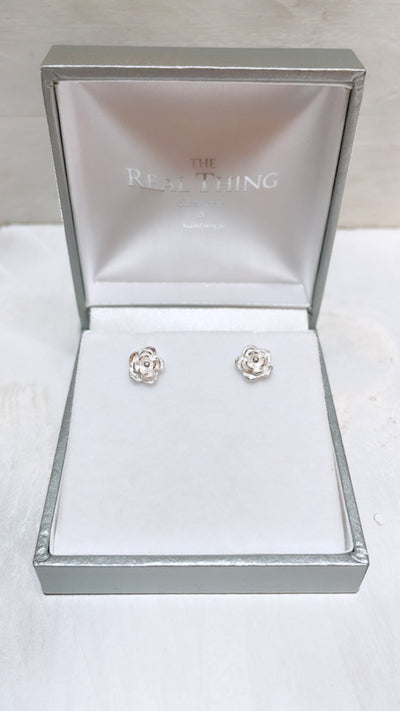 Rose Flower Stud Earrings