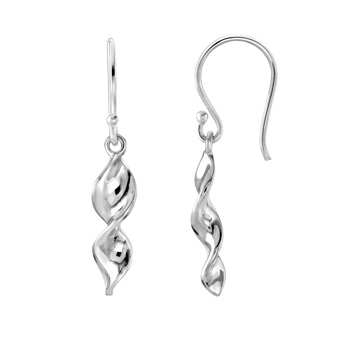 Dew Double Twist Drop Earrings