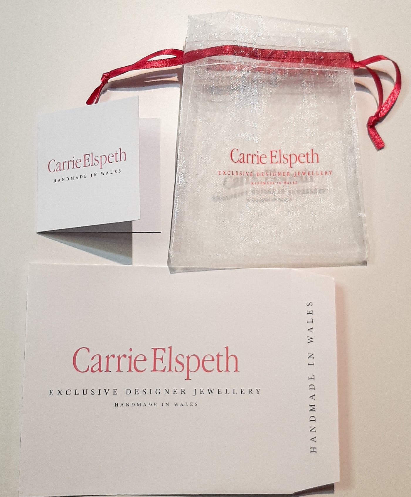 Carrie Elspeth Mini Silver Heart Drop Earrings