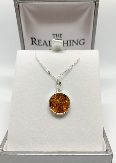 Amber Small Tree of Life Pendant