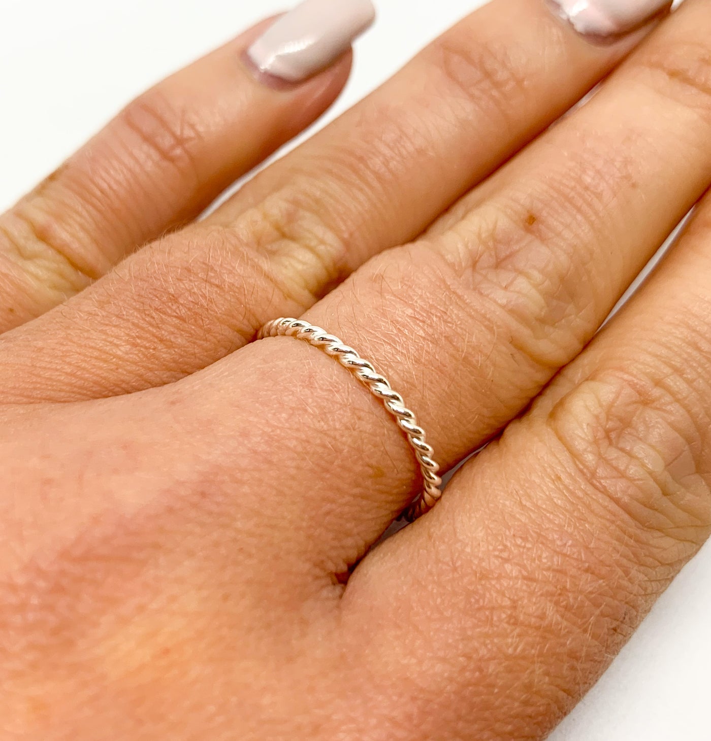 Silver Twisted Rope Ring