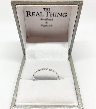 Silver Twisted Rope Ring