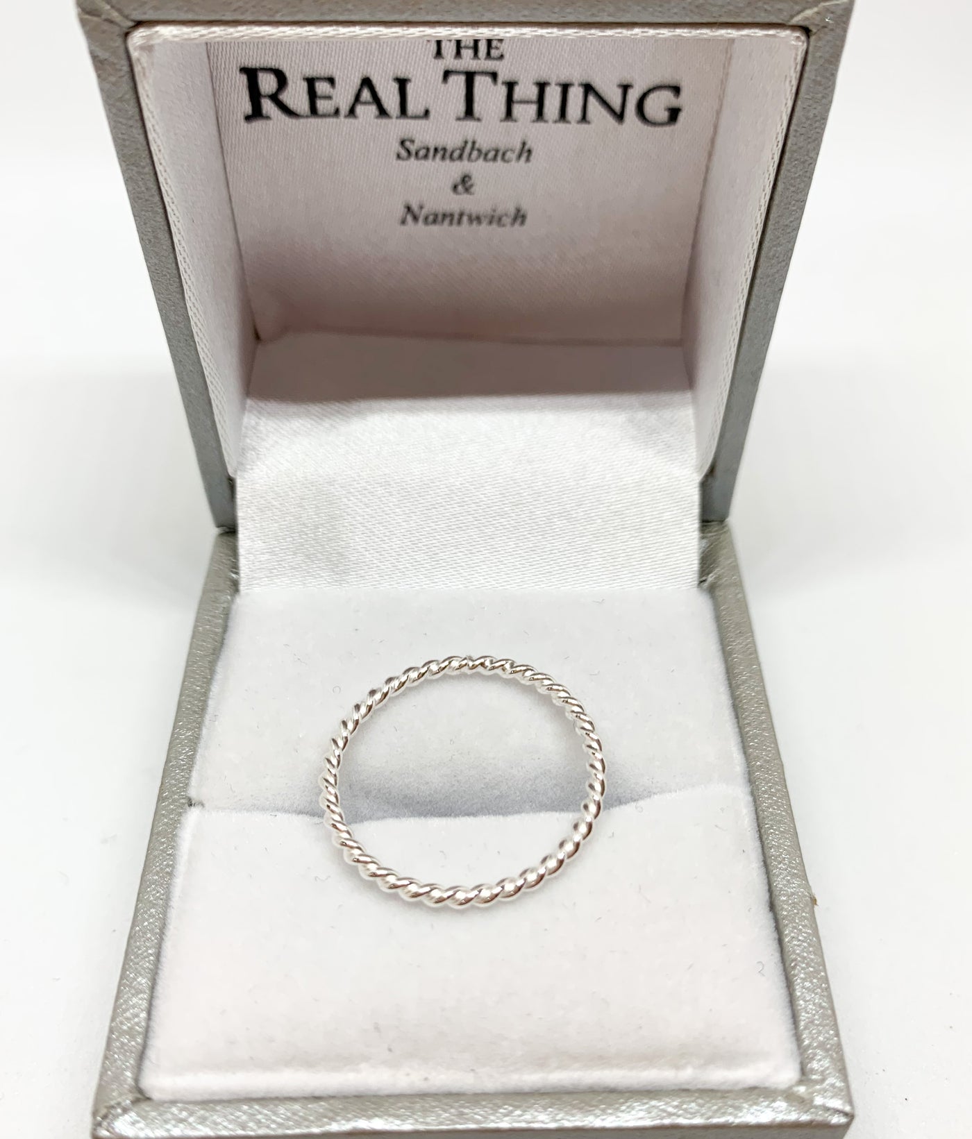 Silver Twisted Rope Ring