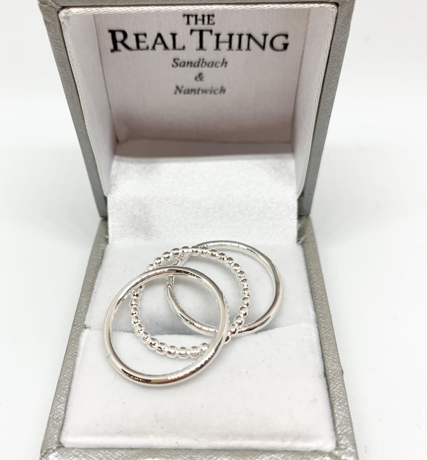 Silver Stacking Rings Set