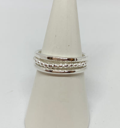 Silver Stacking Rings Set