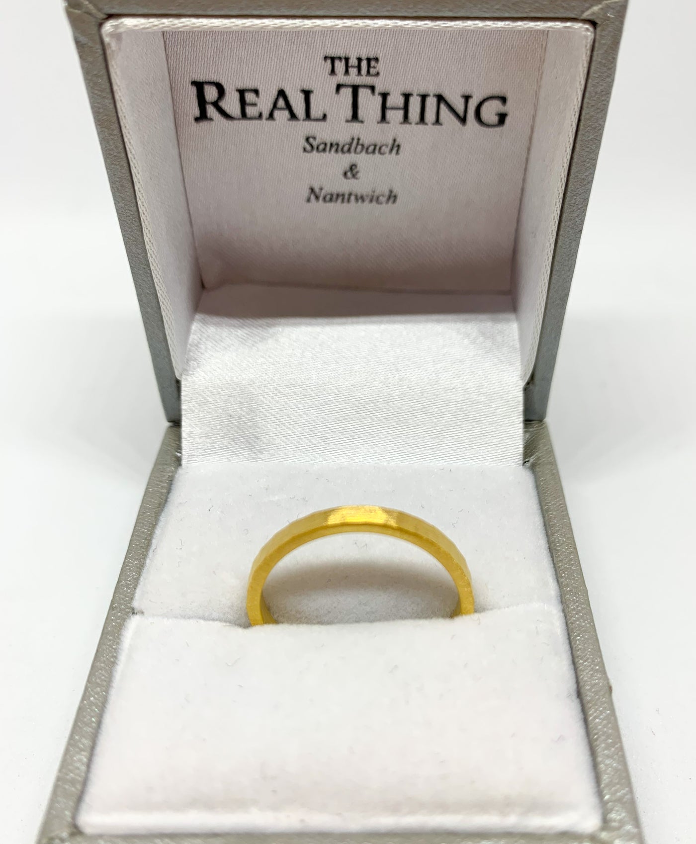 Gold Hammered Ring