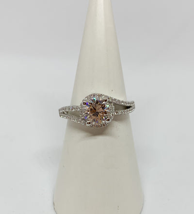 Halo Solitaire Ring