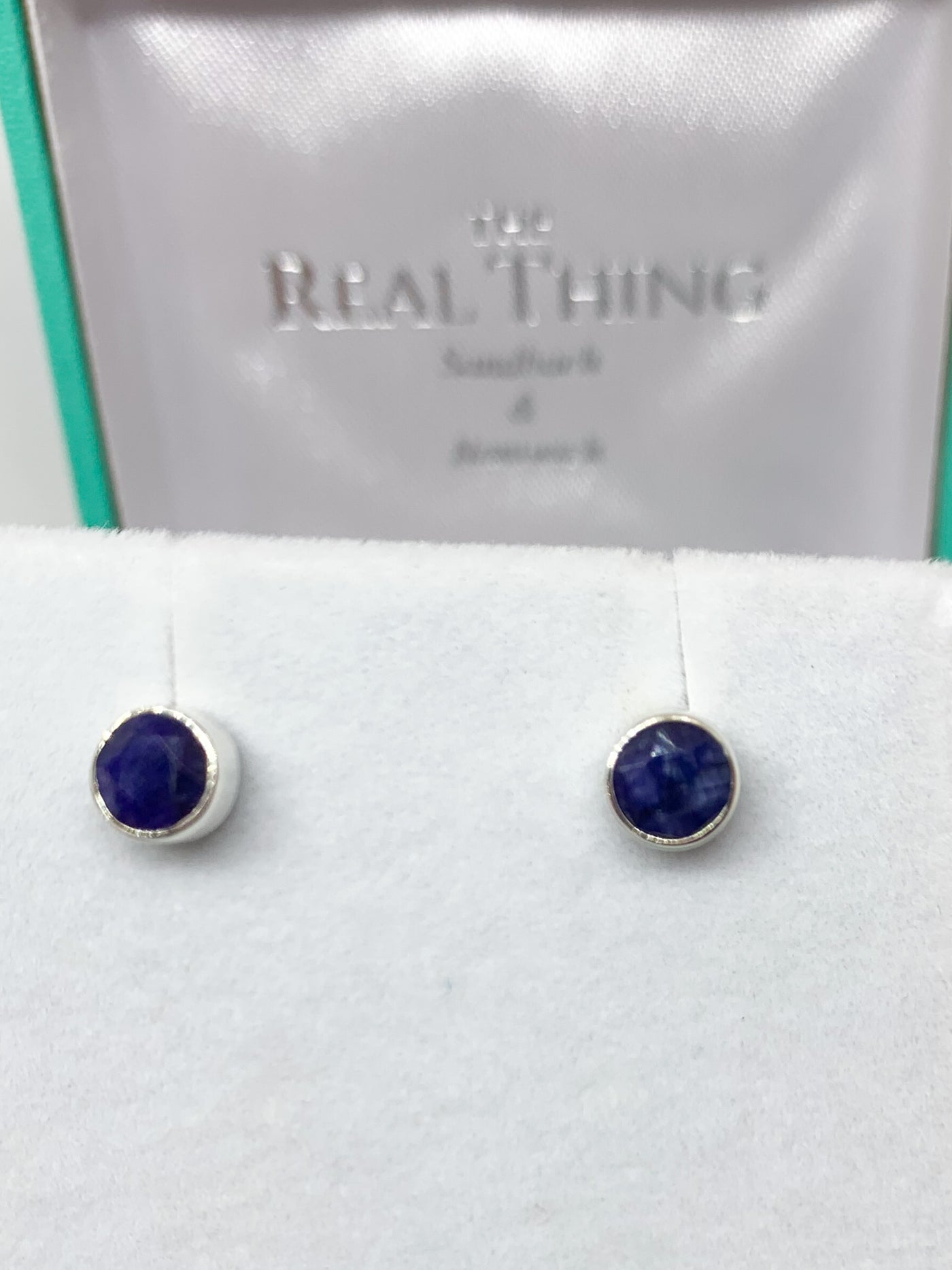 Sapphire 5mm Round Stud Earrings