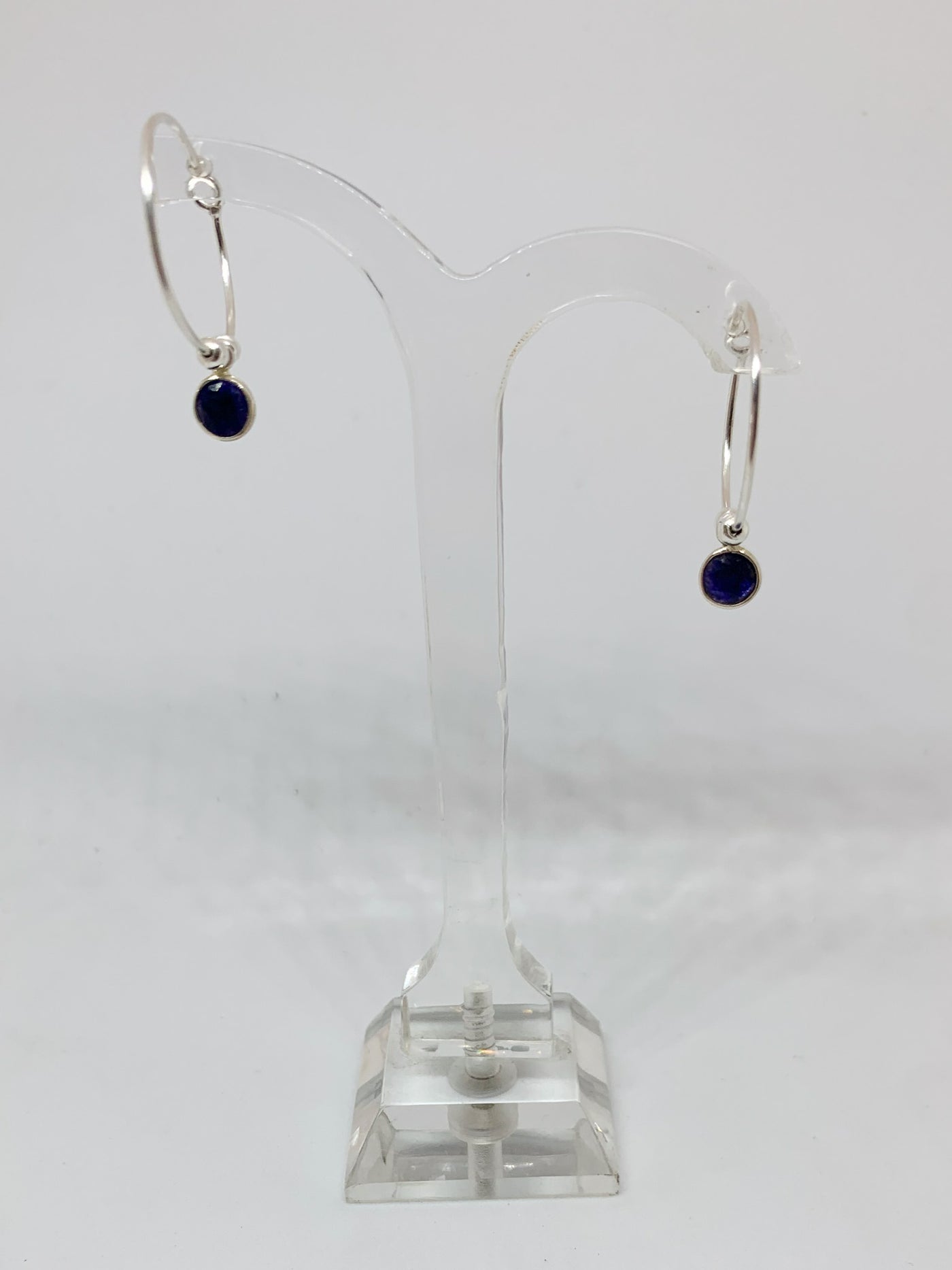 Sapphire Hoop Earrings