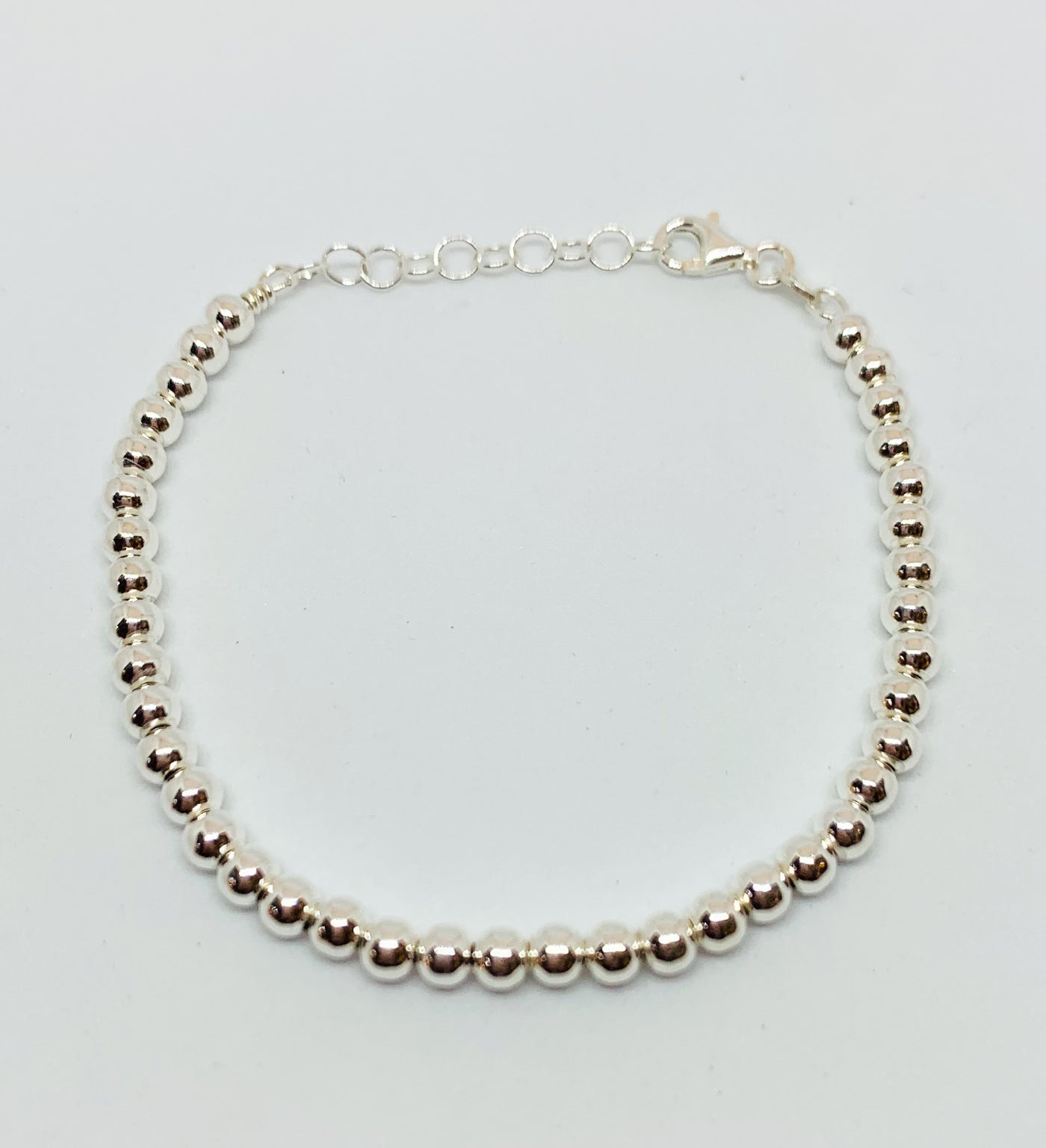 Silver Ball Bead Bracelet