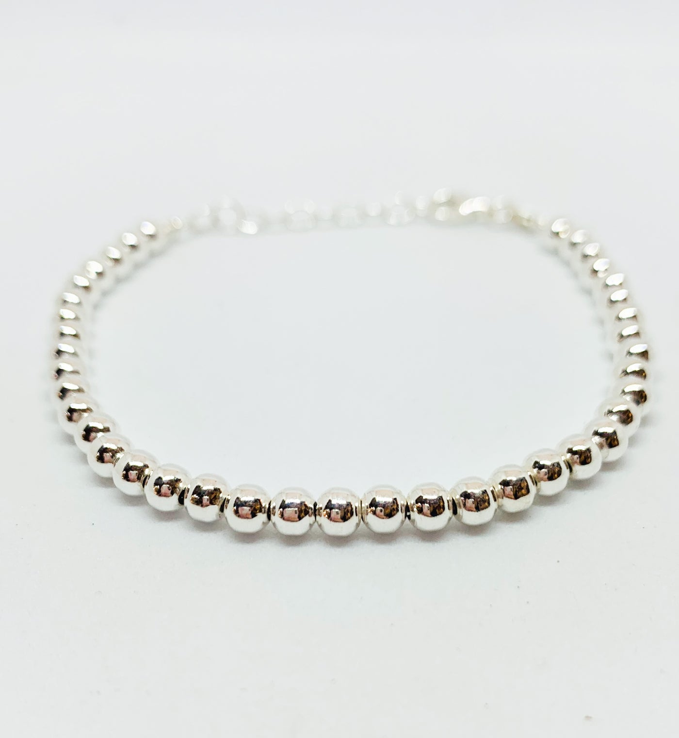 Silver Ball Bead Bracelet