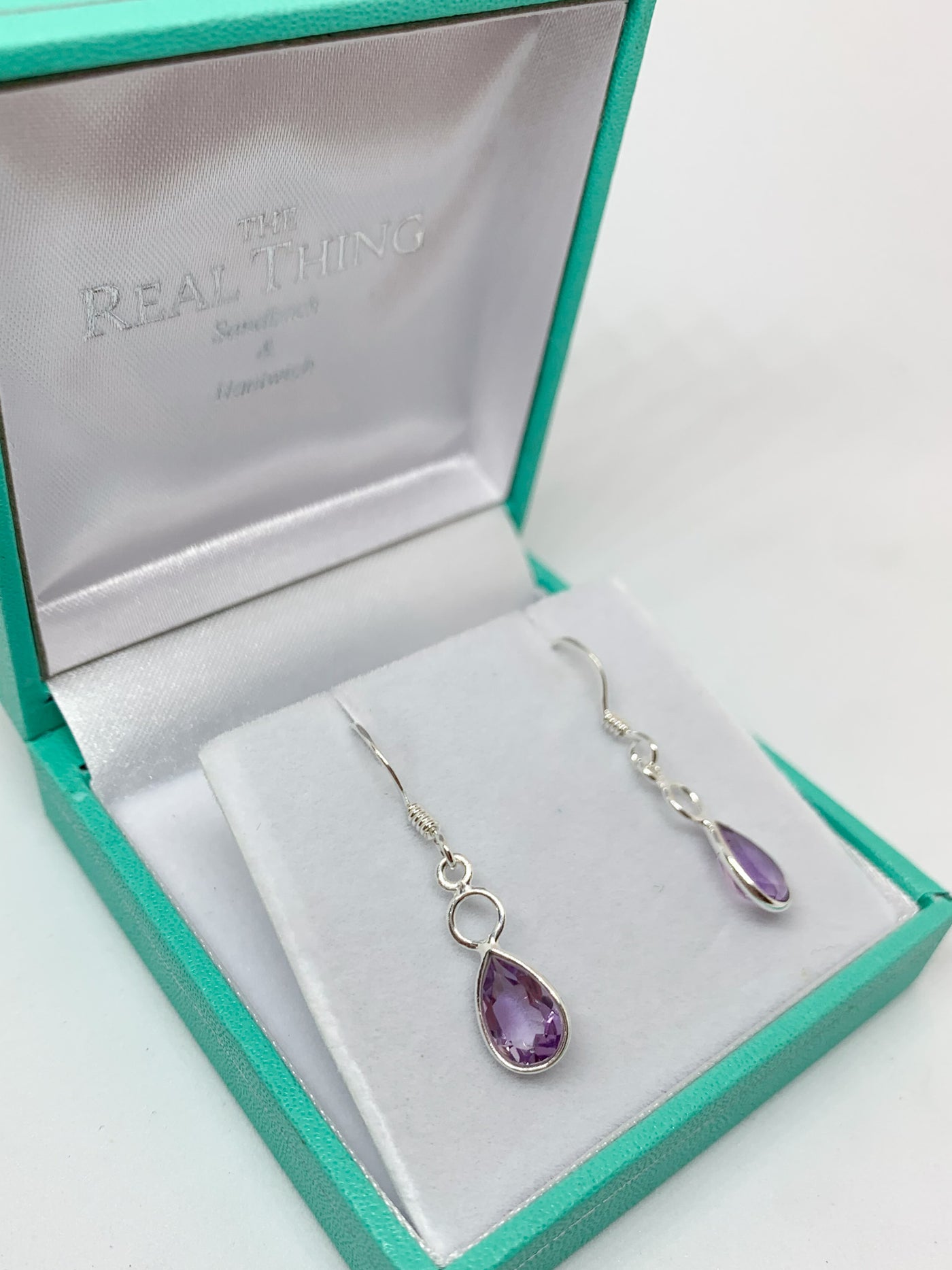 Amethyst Tear Drop Earrings