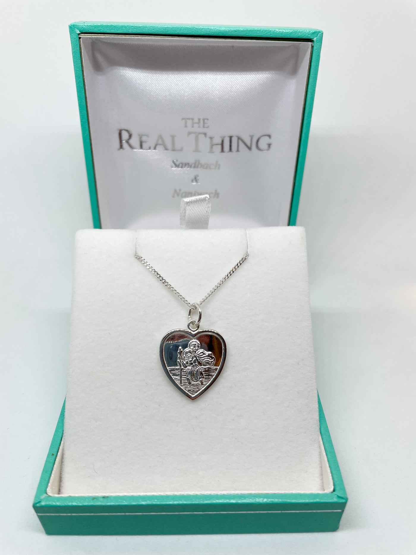 ST Christopher Heart Necklace