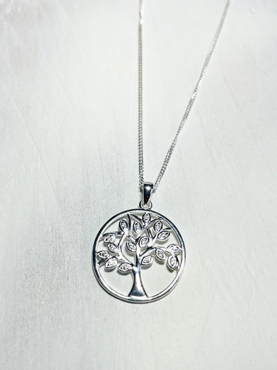 Dew CZ Tree Of Life Pendant