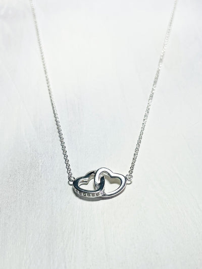 Dew Linked Hearts Necklace