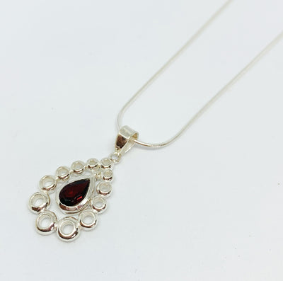 Garnet Fancy Teardrop Pendant