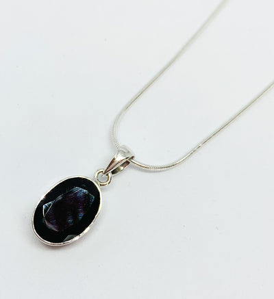 Oval Cut Garnet Pendant