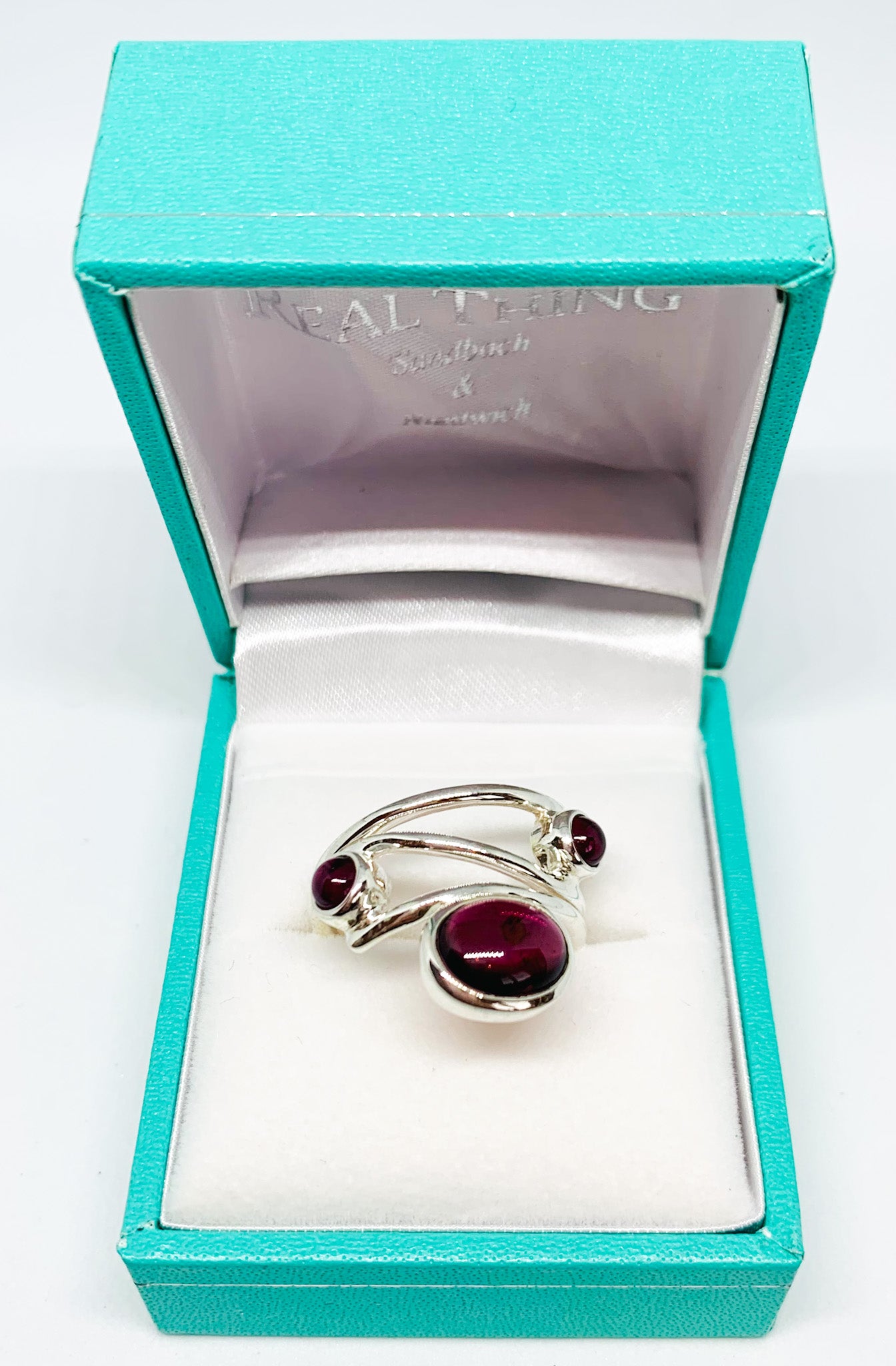 Garnet Multi-Stone Wide Ring