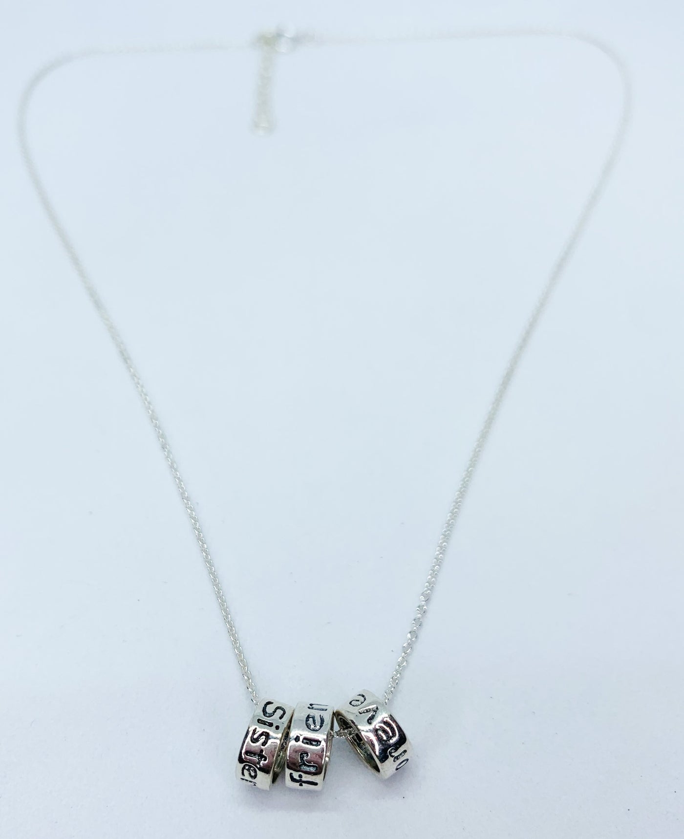 Sisters Connected By Heart Necklace