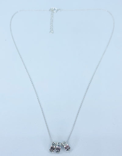 Sisters Connected By Heart Necklace