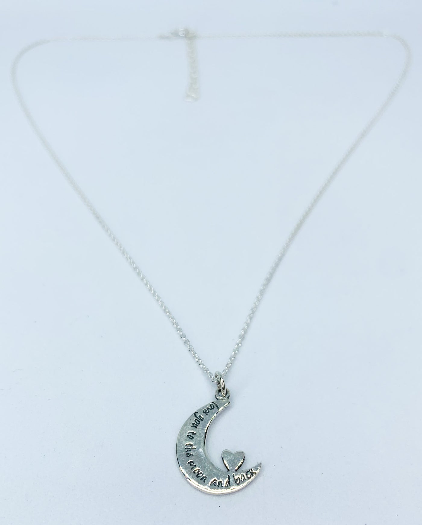 Love You To The Moon Crescent Necklace